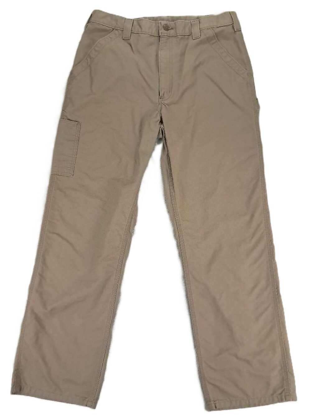 Carhartt Carpenter Pant Men 36x32 Dungaree Fit Brown Canvas Utility B151 LBR
